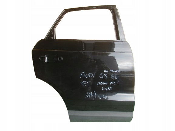 AUDI Q3 I 1 8U 11-18 DRZWI PRAWE TYŁ CZARNY MET LY9T 8U0833052A 8U0833052B