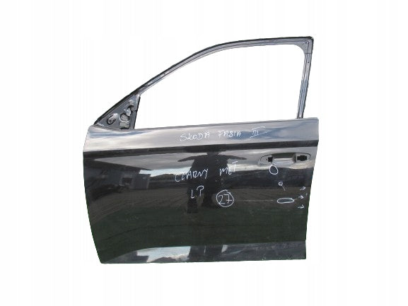 SKODA FABIA 6V 14- DRZWI LEWY PRZÓD CZARNE 6V6831311 6V0831051A