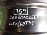 VW POLO 2G 6 VI 17- FELGA ALUMINIOWA 6x16 ET 47 2G0601025AF SEBRING