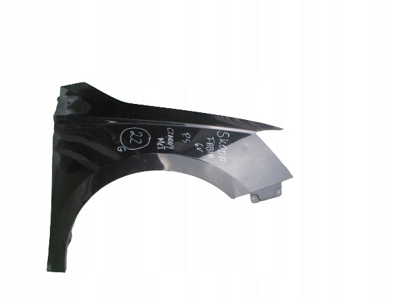 SKODA FABIA 3 III 6V 13- BŁOTNIK PRAWY 6V0821106 CZARNY METALIK