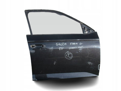 SKODA FABIA 6V 14- DRZWI PRAWY PRZÓD CZARNE 6V6831312 6V0831052A