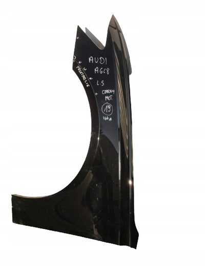 AUDI A6 C8 4K 18- BŁOTNIK LEWY CZARNY METALIK IGŁA