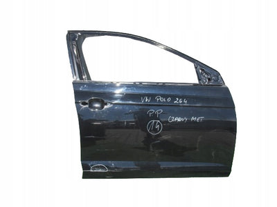 VW POLO 6 VI 2G 17- DRZWI PRAWE PRZÓD CZARNE 2G4831052P 2G4831312F
