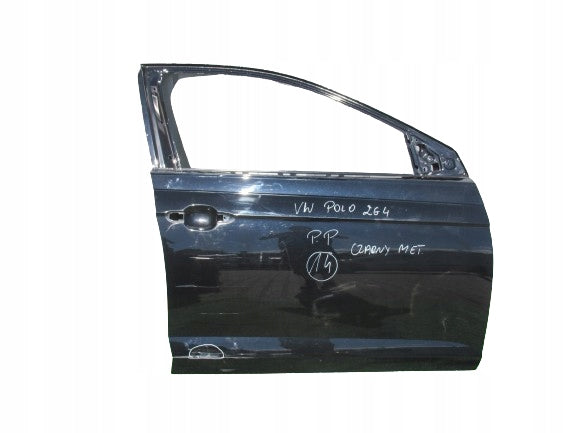 VW POLO 6 VI 2G 17- DRZWI PRAWE PRZÓD CZARNE 2G4831052P 2G4831312F