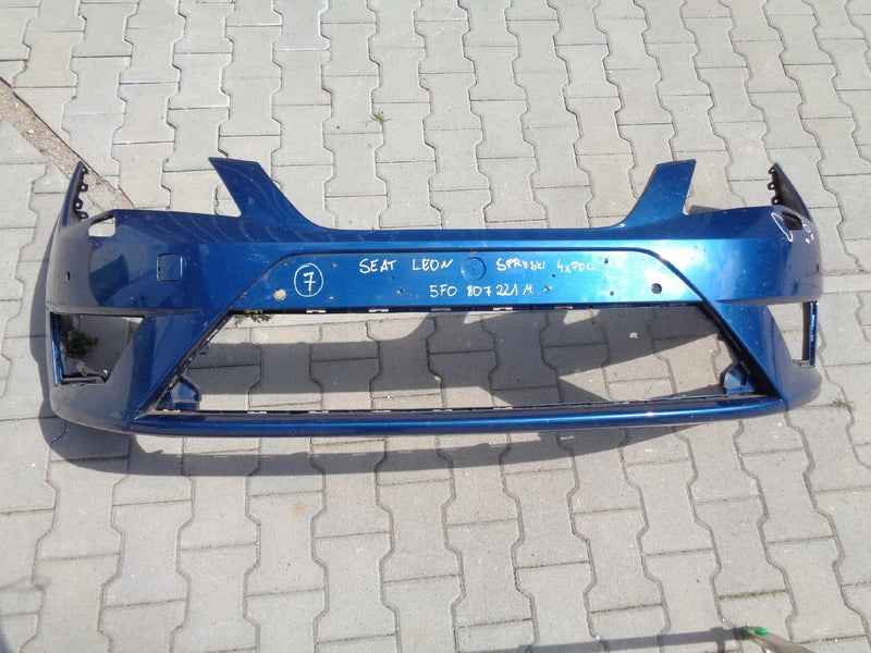 SEAT LEON III 3 FR 13-16 ZDERZAK SPRYSKI PDC PRZÓD 5F0807221M
