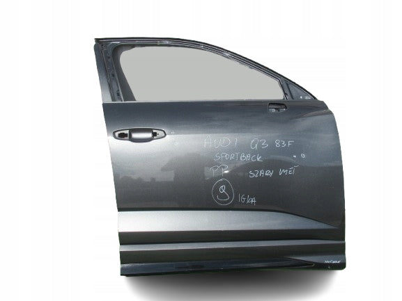 AUDI Q3 2 II SPORTBACK 19- 83F DRZWI PRAWE PRZÓD SZARY MET. IGŁA 83F831052