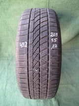 OPONA OPONY HANKOOK KINERGY 205/55/17 91V M+S 4 SEASONS 6,2 mm 2022r 2 szt