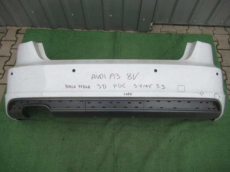 AUDI A3 S LINE S-LINE 8V4 8V 13- SPORTBACK ZDERZAK TYŁ 4xPDC