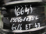 VW UP! SKODA CITIGO FELGA 6x16 ET 43 TRIANGLE 1S0601025L