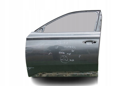 SKODA SUPERB 3V 15-23 DRZWI LEWY PRZÓD IGŁA SZARY MET. 3V0831311 3V0831055B