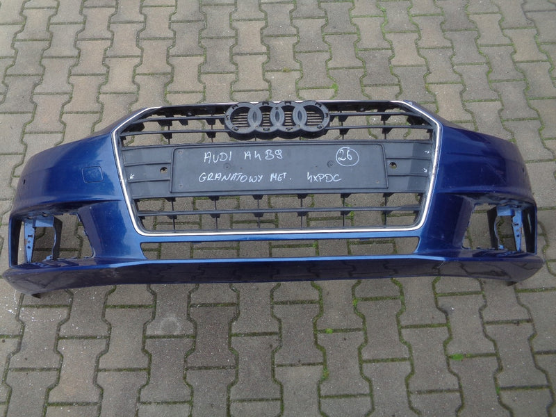 AUDI A4 B9 8W ZDERZAK PRZÓD NIEBIESK PDC 8W0807437