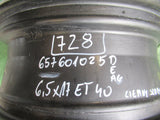 SKODA KAMIQ SCALA FABIA III 3 6V FELGA ALUMINIOWA 6,5x17 ET 40 657601025E