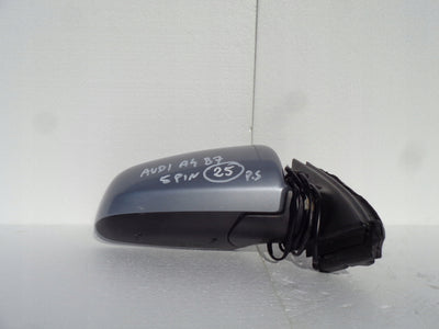 AUDI A4 B6 B7 8E0 LUSTERKO SZARE PRAWE 5PIN EU