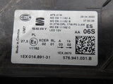 SEAT ATECA 576 LIFT 20- FULL LED LAMPA LEWA 576941031B