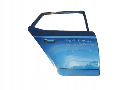 SKODA FABIA 6V HB 14- DRZWI PRAWE TYŁ NIEBIESKIE 6V6833312 6V6833056A