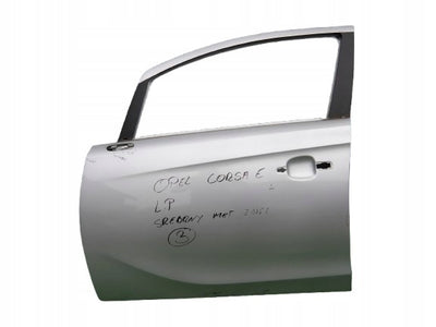 OPEL CORSA E X15 14-19 DRZWI LEWE PRZÓD SREBRNY MET. Z176 13433938