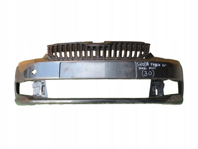 SKODA FABIA 6V 3 III 13- ZDERZAK PRZÓD SZARY METALIK 6V0807221