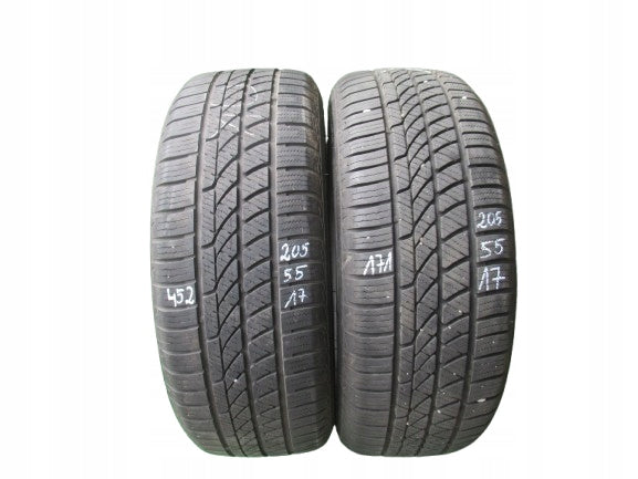 OPONA OPONY HANKOOK KINERGY 205/55/17 91V M+S 4 SEASONS 6,2 mm 2022r 2 szt