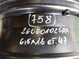 VW POLO 2G 6 VI 17- FELGA ALUMINIOWA 6x16 ET 47 2G0601025AF SEBRING