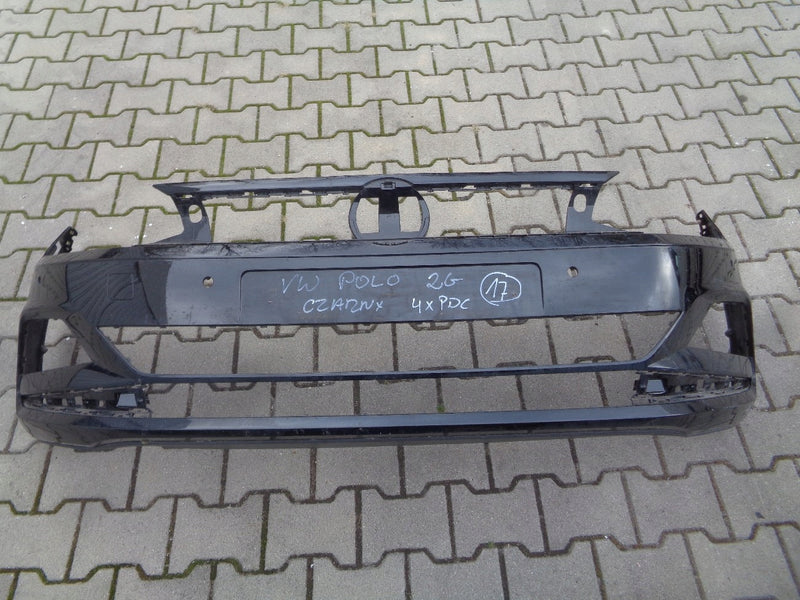 VW POLO 2G VI 6 ZDERZAK PRZÓD 2G0807221 CZARNY